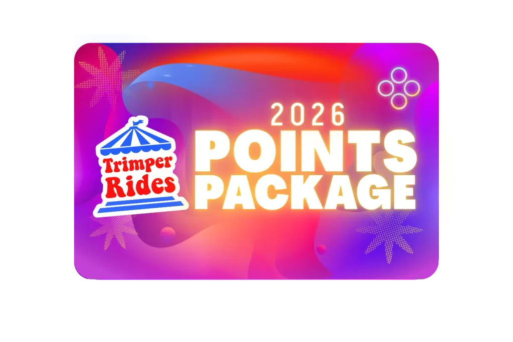 Trimper Rides 2026 Points Package for rides and games on the Ocean City boardwalk